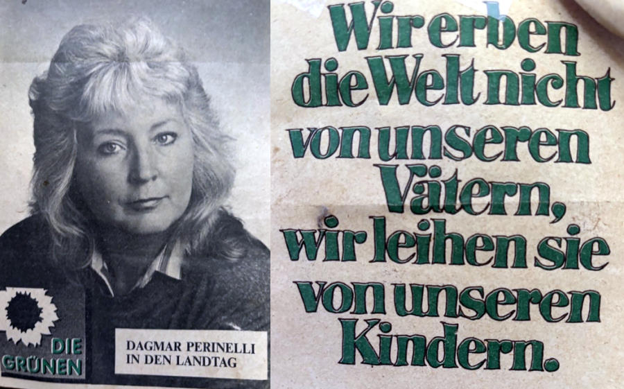 Dagmar Perinelli kandidiert für DIE GRÜNEN 1988