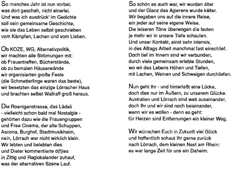 ein Gedicht