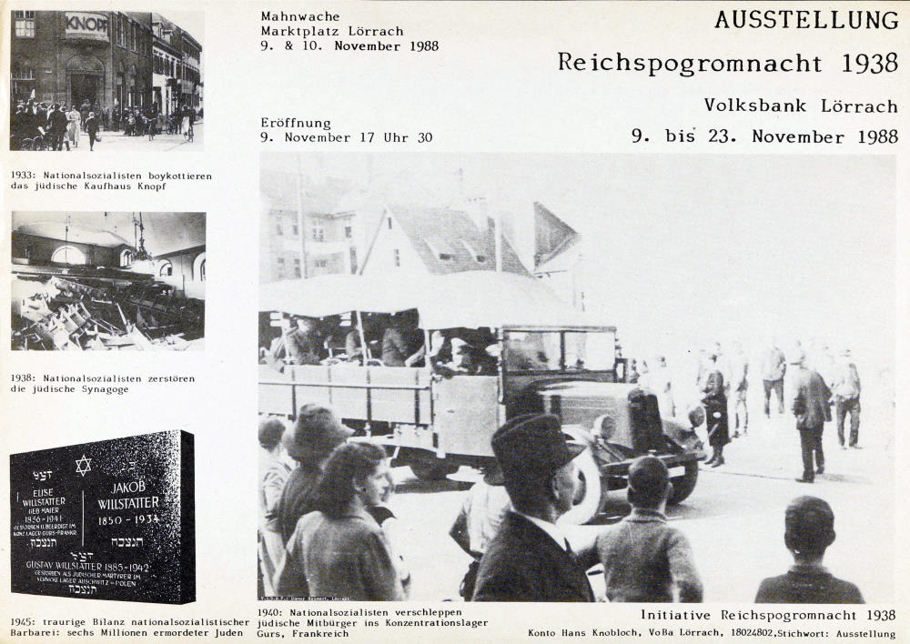 Ausstellung Reichspogromnacht Lörrach